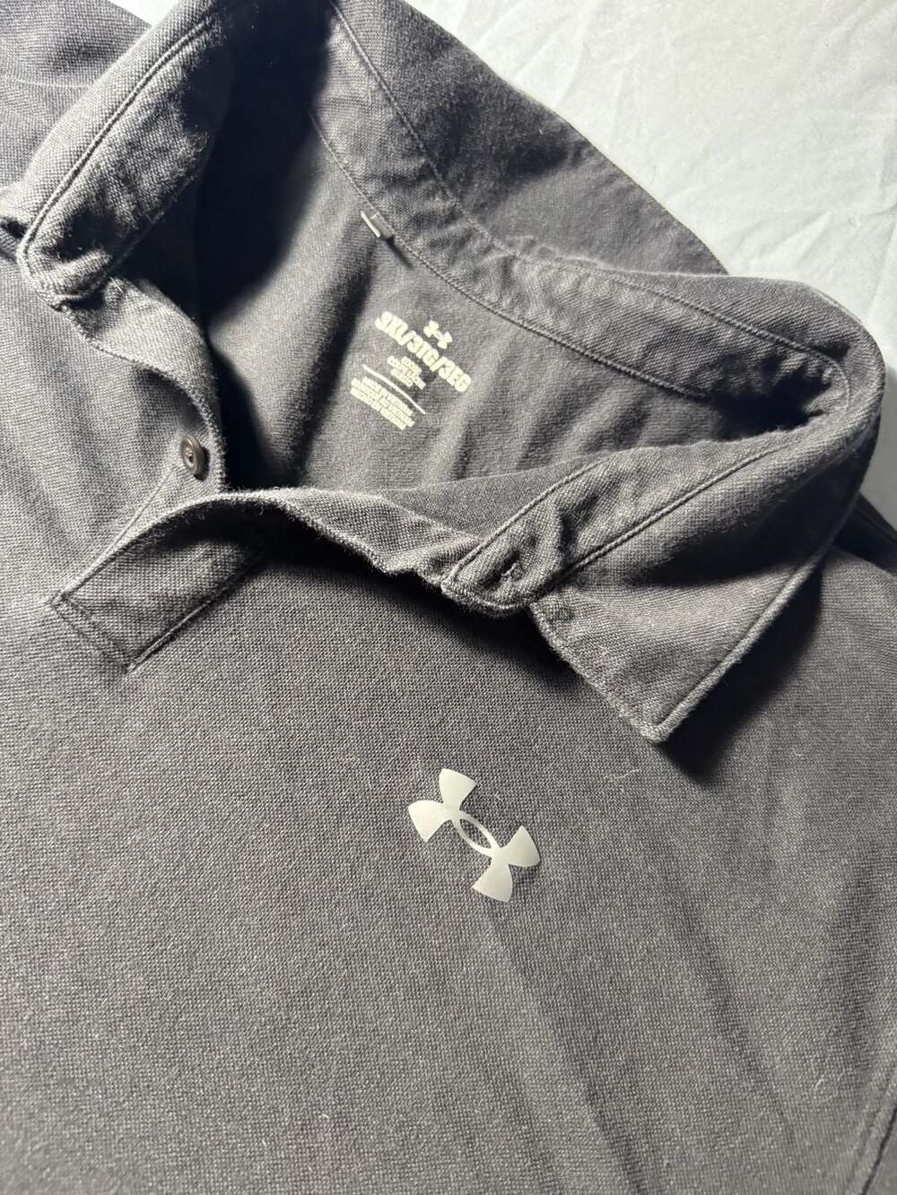 Under Armour Black Polo Shirt Size 3XL Cotton Blend